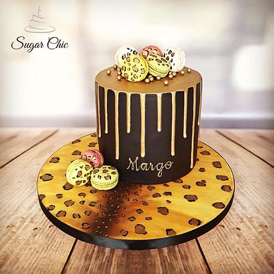 x Leopard Print Drip Cake x  - Cake by Sugar Chic