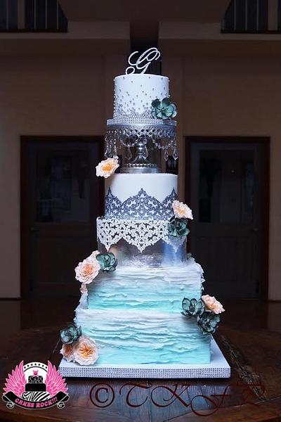 Opulent Wedding Cake - Cake by Cakes ROCK!!!  