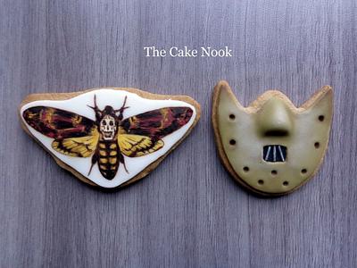 🦋 The Silence Of The Lambs Cookies 🦋 - Cake by Zoe White