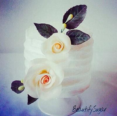 Peach Rose  - Cake by Audrey