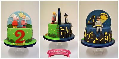 Peppa and Batman - Cake by The Custom Cakery