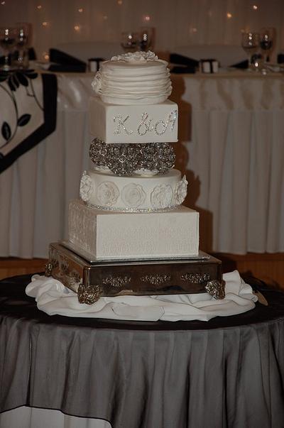 White Wedding Cake for my little Brother - Cake by thecakepantry
