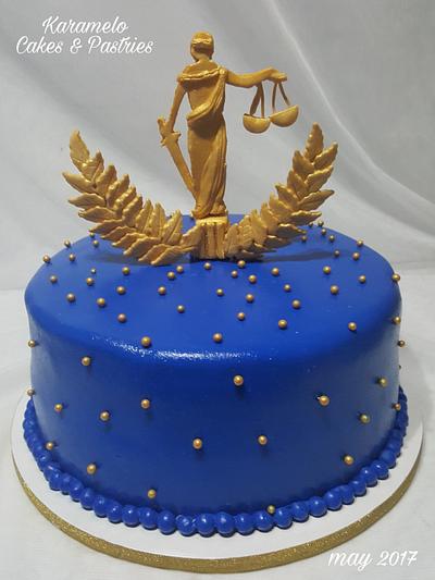 A lady & Justice - Cake by Karamelo Cakes & Pastries