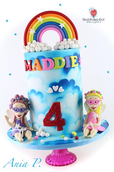 Rainbow and Fairies - Cake by RED POLKA DOT DESIGNS (was GMSSC)