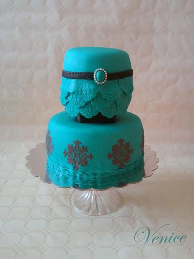 Romantic Turquoise - Cake by Renáta 