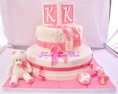 My daughter's Baptism Cake - Cake by Jeffreys Cakes and Bakes