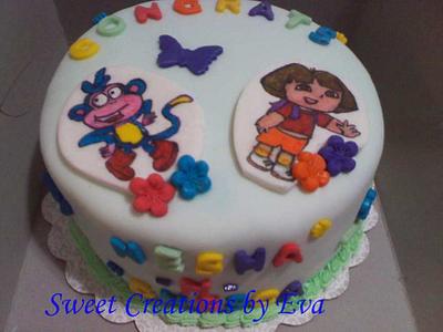 Dora and Boots - Cake by Sweet_Creations