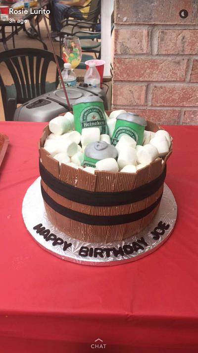 Heineken Bucket - Cake by ChrissysCreations