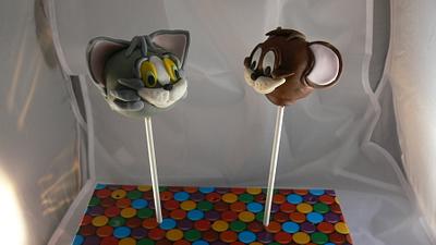 Tom and Jerry cake pops - Cake by For the love of cake (Laylah Moore)