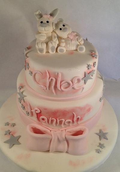 Girly teddy cake  - Cake by Claire