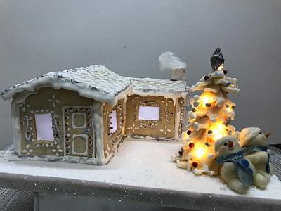 Gingerbread House  - Cake by Coco Mendez
