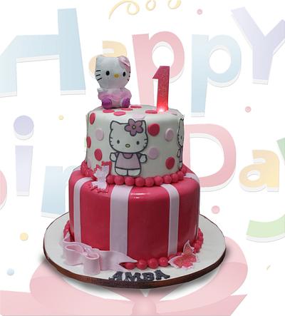 Hello Kitty 1 - Cake by MsTreatz
