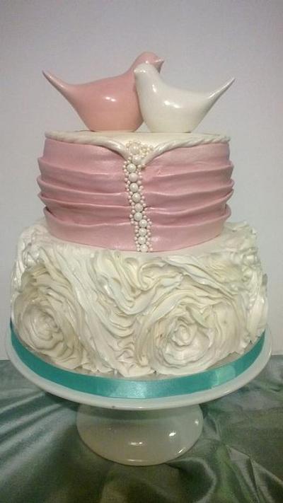 Ruffles and Pearls - Cake by StoryCakes