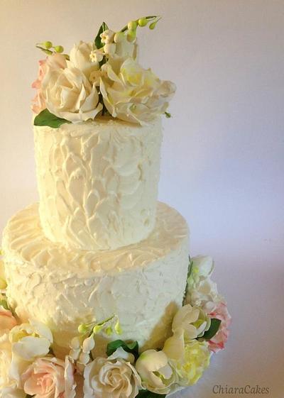 Wedding cake with flowers - Cake by Chiara Antonelli