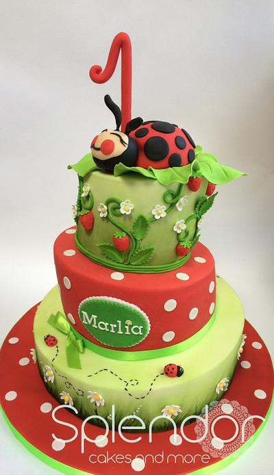 Happy Ladybug - Cake by Ellen Redmond@Splendor Cakes