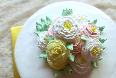 old rose cake - Cake by fantasticake by mihyun
