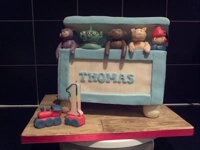 My baby boy's first birthday cake. - Cake by FancyBakes