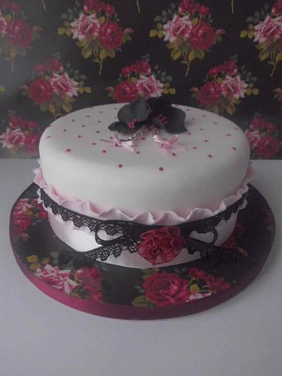 Pink Ruffle cake - Cake by prettypetal