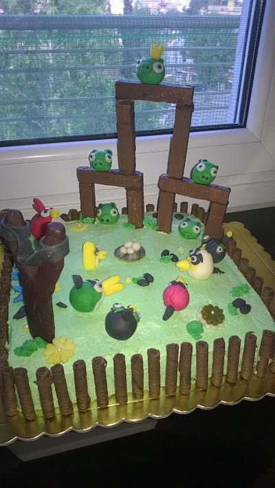 angry birds cake - Cake by evisdreamcakes