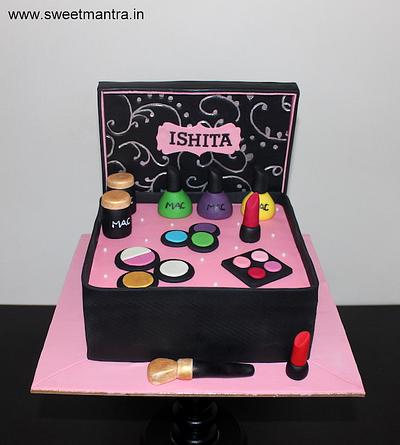 Makeup box cake - Cake by Sweet Mantra Homemade Customized Cakes Pune