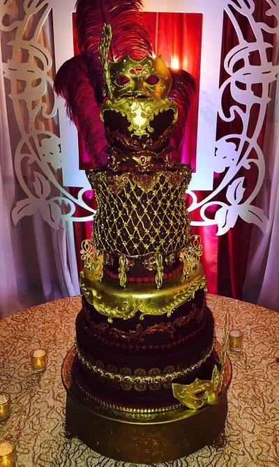 Masquerade Themed Cake - Cake by MsTreatz