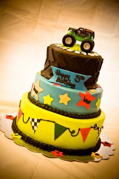 Monster Truck Birthday - Cake by Dawn Henderson