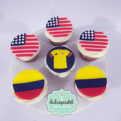 Cupcakes Colombia & USA - Cake by Dulcepastel.com