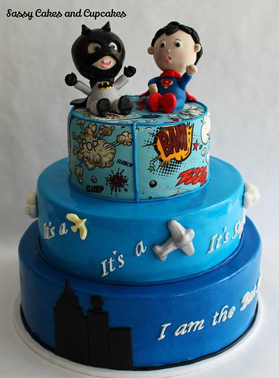 Bat Max and Super Luca - Cake by Sassy Cakes and Cupcakes (Anna)