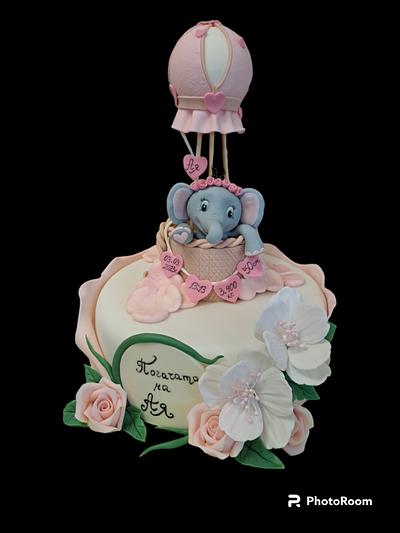 Baby cake with elefant - Cake by Radostina