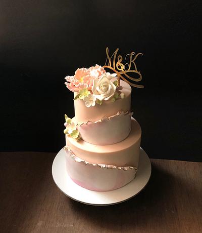 Ruffles and pink - Cake by Rebecca29