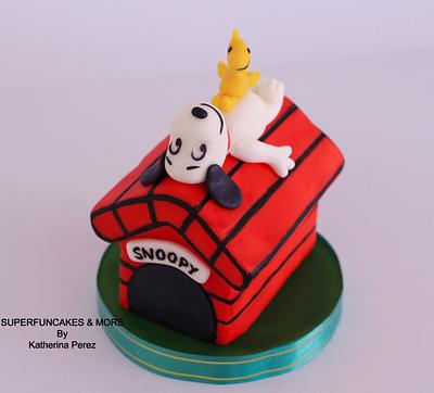Snoopy wish you a Merry Christmas! - Cake by Super Fun Cakes & More (Katherina Perez)
