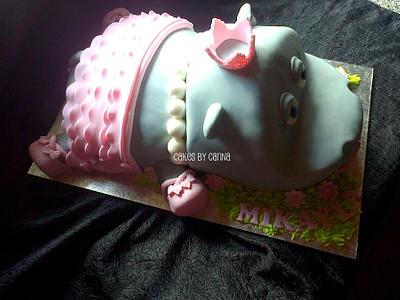 Ballerina Hippo - Cake by Sugary Sweet