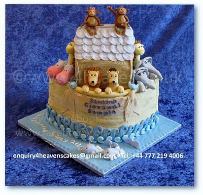 Noah's Ark Christening Cake - Cake by 4hcakes