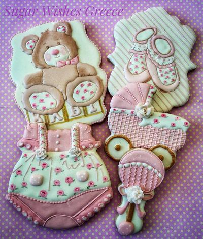 Baby Girl Set - Cake by Tina Tsourtsoulas