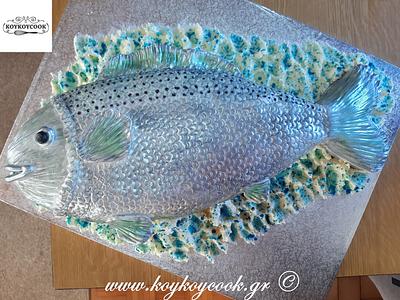 SUGARPASTE FISH CAKE - Cake by Rena Kostoglou