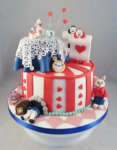 Alice in wonderland wedding cake - Cake by Natalie's Cakes & Bakes