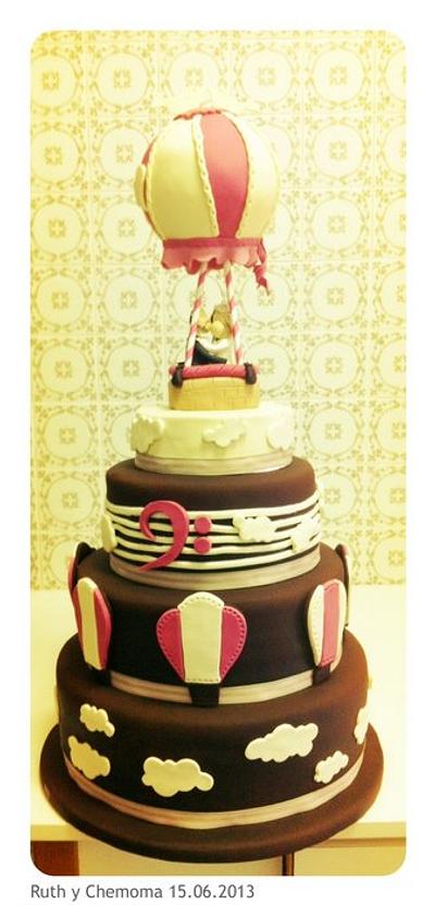 Air baloon wedding cake - Cake by Ponona Cakes - Elena Ballesteros