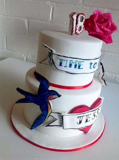 Swallows birthday cake - Cake by Kathy Cope