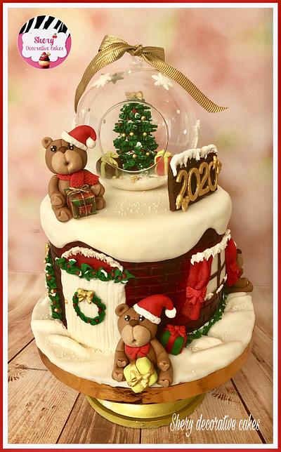 New year cake 🐻 - Cake by Shereen Adel 