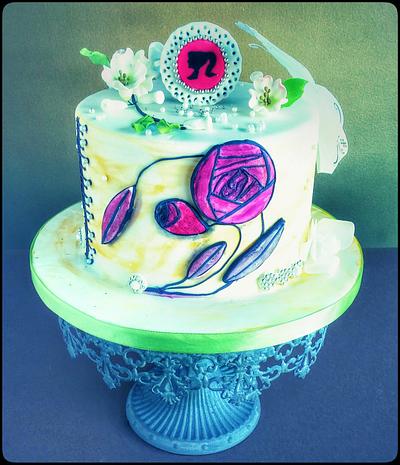 Charles Rennie inspired cake  - Cake by Danijela Lilchickcupcakes