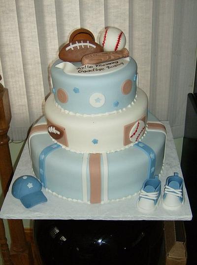 sports themed - Cake by Jennifer Bento