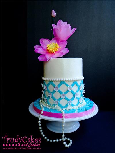 Lotus & Tiffany for Mom - Cake by TrudyCakes