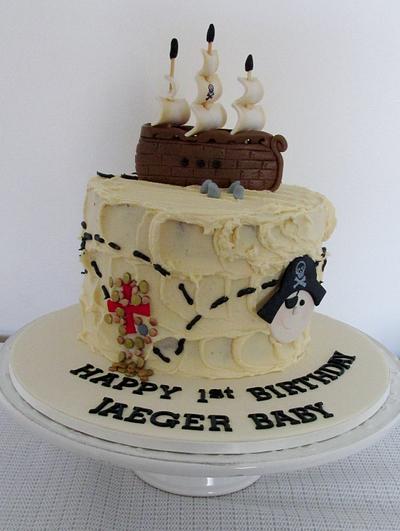 1st birthday, pirate theme - Cake by Cakes and Cupcakes by Anita