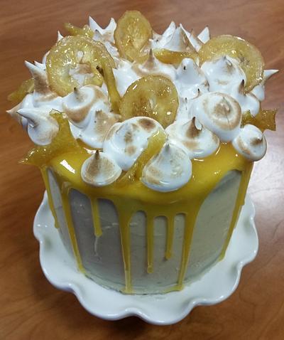 An explosion of Lemon Meringue  - Cake by Adrienne Lawrence 