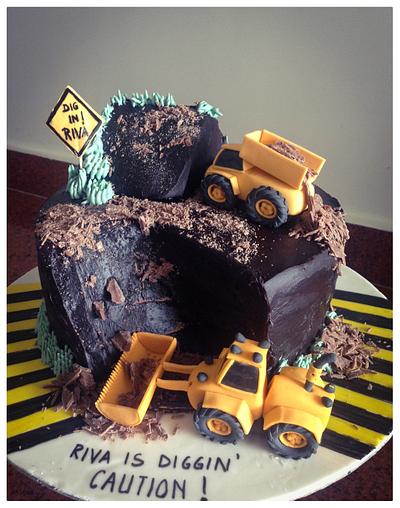 Construction Site Cake - Cake by Homebaker