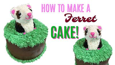 FRIENDLY FERRET CAKE! - Cake by Miss Trendy Treats