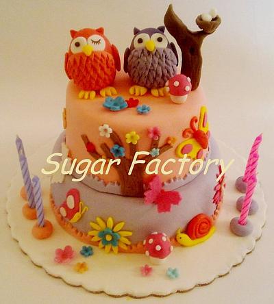 Owls cake and cookies - Cake by SugarFactory