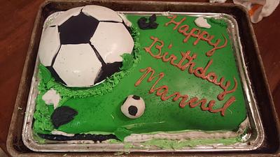 Soccer Cake - Cake by sweetribbon
