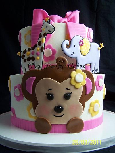 Jacana Monkey Baby Shower - Cake by Tea Party Cakes