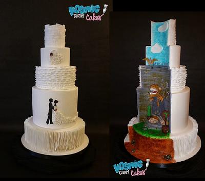 Austin Show - Hidden Scene Wedding  - Cake by Kosmic Custom Cakes